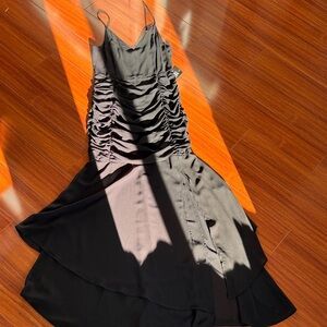 Express Elegant Black Dress with slit